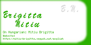 brigitta mitiu business card